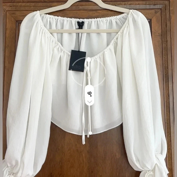 NBD Anastasia White Corset Dress and Chiffon Blouse 2 piece set Women Size XS - Picture 6 of 8